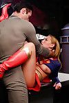 Pornstar Carter Cruise getting fucked by Batman in Robin outfit