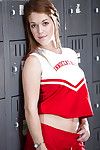 Kızıl teen solo Kız Kimberly Brix sıyırma kapalı Amigo üniforma