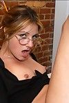 Sexy office girl in glasses Teagan Presley flashing pussy and fucking