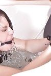Submissive slut Lucia Love endures hardcore underwater bondage session