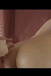 Fiery redhead gala brown accepts a bald pussy fingering massage