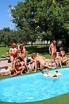 Bisexual orgy outdoors from bimaxx