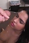 Ada Sanchez sloeg en crème in haar porno Casting