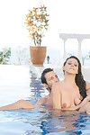 Martina gold makes love to her boyfriend in the pool