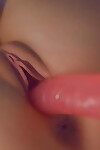 Esnek Sarışın Kız Zoey Monroe slaytlar bir dildo içine onu kel Dangalak içinde barefeet