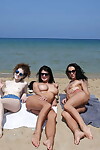 thiếu niên cô gái Lucy và Heidi theo với một Bạn những họ đưa trần truồng tại một resort #