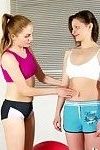 Lesbian exercising and sex