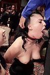 This horny bdsm party gathers around gorgeous slave aria alexander\'s last bdsm s
