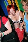 Drunk chicks have some stripping fun at the crazy night club party