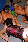 Drunk party chicks going wild and fucking well-hung male strippers