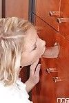 Hot blonde girl Lucy Heart sicking off a cock down at the local gloryhole