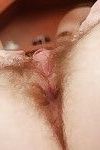 Fuckable babe with big tits Erin Eden toying her hairy cunt