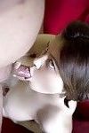 Young brunette teen gets hardcore with oldman doggystyle bang and cum on face
