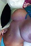 Buxom Euro lady Leanne Crow exposing massive melons in homemade selfies