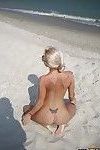 Amateur footage aus die Strand Mit Nackt junge blonde Freundin