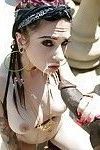 伟大的 摩洛伊斯兰解放阵线 美 与 性感的 纹身 乔安娜 天使 吸吮 硬 公鸡