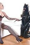 Hot Kayla Green and Latex Lucy shoot exciting BDSM action flick