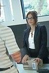 Sexy Latina broad Isabella gets her hairy pussy drilled in the office