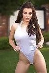Lana rhoades exposes her petite and voluptuous figure for your p