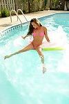 Vahşi brandi Olsen ıslak Sıcak pembe Bikini yüzmek