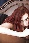 लाल बालों वाली एम्बर आइवी होने अंतरजातीय सेक्स के साथ जैक blaque और अपने बीबीसी