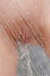 European teen pornstar Liona is showing her skinny ass in a bath