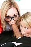 Aiden Aspen & Lily Labeau fucked in glasses and school uniform