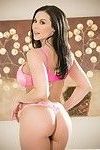 Hot lingerie girl anissa kate is demonstrating her naked big melons and soft bun