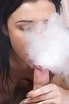 russisch tiener Olga sneeuw houdt van naar roken