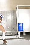 Sporty hotties Bonnie Rotten & Lolly Ink have some fun in the locker room