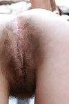 Hairy amateur luca stripping off her shorts and spreading furry pussy