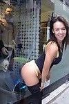 Franceska Jaimes golpeó en su Culo en Un público Sexo tienda