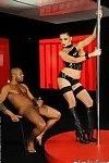 Interracial sex after striptease from sweet pornstar Aletta Ocean