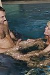 Blonde Euro pornstar taking hardcore banging underwater in swimming pool