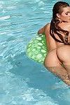 Abby çapraz iliklerine ıslak içinde sırf bebek pembe mikro Bikini