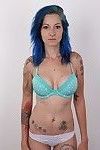 Tattooed amateur girl with large tits