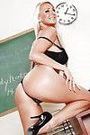 Blonde teacher Emilianna is a very sexy big ass MILF