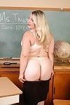 Sexy fat teacher Tawni showing off her phat ass in classroom