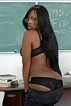 Black MILF teacher Jada Fire revealing smashing assets in class