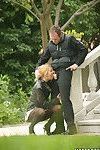 GFoxy lady loria Cruise gets caught on a voyeur video fucking outdoor