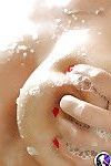 Close up shower shots of the wet and puffy pussy belonging to Natalia Starr