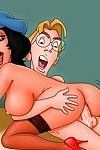 gorąca Kurwa Akcja :W: sexy Kreskówka postacie