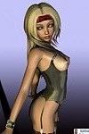 3d toon no sexy lingerie