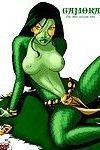 гамора Зеленый Супергерой Секс
