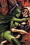 卡美拉 绿色的 超级英雄 性爱