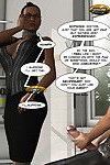 एक काले महिला कर रही है एक त्रिशंकु आदमी में इन कॉमिक्स
