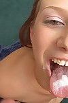 Naughty redhead lana peaches sucking and humping for sperm