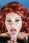 busty लाल बालों वाली पेटा जेन्सेन हो रही है गड़बड़ में चमड़ा :द्वारा: Cosplay सज डिक
