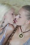 Hot ass lesbian teens Milena D, Nika N kissing & eating pussy at the beach