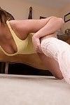 Masturbating chick Christiana Cinn is wearing her sexy socks while doing it